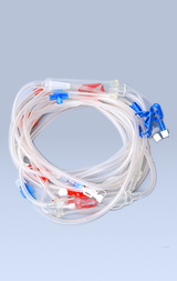 Hemodialysis blood tubing set